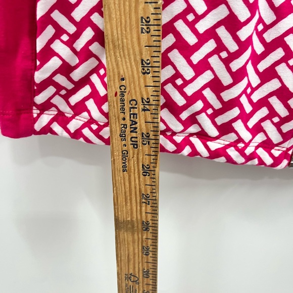 Susan Graver Weekend Pink Geometric Zip Front Hoodie Casual Jacket Size XL - Picture 4 of 10